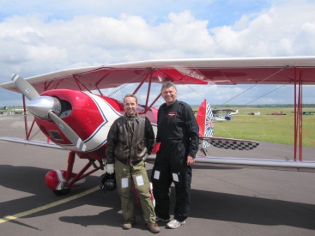 Tim first flight into Thruxton